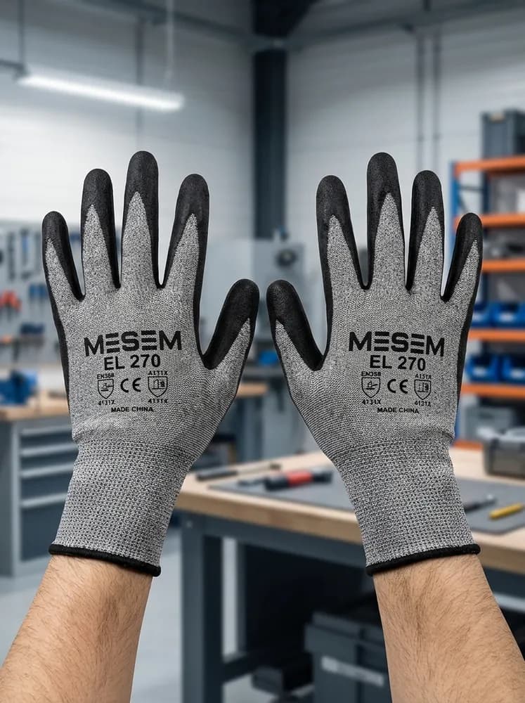 Mesem EL 270 Montaj Eldiveni Siyah Palm - No: 10 (XL)